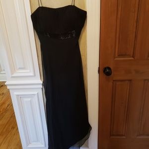 Xcite Assymmetrical Sleeveless black dress size 8